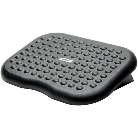 Apoio para os pés Fellowes com inclinação ajustável de 0° a 15° - Superfície ampla de 45x33 cm - Textura com efeito de massagem 