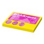 Bloco de notas adesivas ErichKrause com 100 unidades, 50x75mm - Removíveis - Amarelo Neon