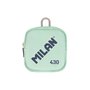 Porta-moedas pequeno Milan Collection 430 - Tamanho: 10,3 x 10 x 2,5 cm - Fecho com zíper - Mosquetão de alumínio - Cor verde