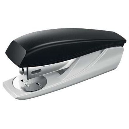 Grampeador de mesa Petrus 210 - Grampeia até 25 folhas - Removedor de grampos integrado - Abre, fecha e vibra - Preto