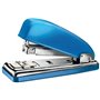 Grampeador de metal Petrus 226 WOW + Caixa com 200 grampos - Até 30 folhas - Grampos de fechamento, abertura e toque - Azul metá