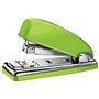 Grampeador de metal Petrus 226 WOW + Caixa com 200 grampos - Até 30 folhas - Grampos de fechamento, abertura e toque - Verde met