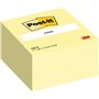 Bloco de notas adesivas reposicionáveis Post-it com 450 unidades - Formato quadrado - 76x76mm - Amarelo claro