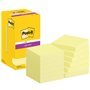 Post-it Super Sticky - Pacote com 12 blocos de 90 notas adesivas reposicionáveis cada - 76x76mm - Embalagem de papelão - Amarelo
