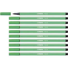 Caneta Marcadora Stabilo Pen 68 com Ponta de Fibra - Espessura da Linha de Aprox. 1mm - Tinta à Base de Água - Verde