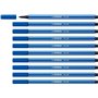 Caneta Marcadora Stabilo Pen 68 com Ponta de Fibra - Espessura da Linha de Aprox. 1mm - Tinta à Base de Água - Azul Escuro