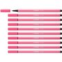 Caneta Marcadora Stabilo Pen 68 com Ponta de Fibra - Espessura da Linha de Aprox. 1mm - Tinta à Base de Água - Rosa