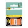 Dispensador de marcadores Post-it com 50 unidades reposicionáveis, 25,4 x 43,2 mm - Forte adesão - Para marcar, indicar ou desta