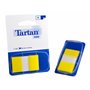 Conjunto de 12 dispensadores de 50 marcadores reposicionáveis em tartan - 25x43mm - Amarelo