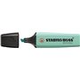 Marcador fluorescente pastel Stabilo Boss 70 - Espessura da linha de 2 a 5 mm - Recarregável - Tinta à base de água - Cor turque