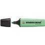 Marcador fluorescente Stabilo Boss 70 Pastel - Espessura da linha de 2 a 5 mm - Recarregável - Tinta à base de água - Verde ment