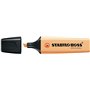 Marcador fluorescente pastel Stabilo Boss 70 - Espessura da linha de 2 a 5 mm - Recarregável - Tinta à base de água - Laranja cl