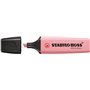 Marcador fluorescente pastel Stabilo Boss 70 - Espessura da linha de 2 a 5 mm - Recarregável - Tinta à base de água - Rosa blush