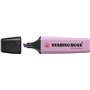 Marcador fluorescente pastel Stabilo Boss 70 - Espessura da linha de 2 a 5 mm - Recarregável - Tinta à base de água - Cor violet