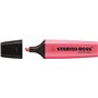 Marcador de texto fluorescente Stabilo Boss 70 - Espessura da linha de 2 a 5 mm - Recarregável - Tinta à base de água - Rosa flu