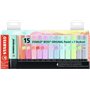 Stabilo Boss 70 - Conjunto de 15 Marcadores Fluorescentes para Mesa - Suporte Prático para Mesa - Espessura da Linha entre 2 e 5