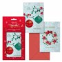 Pacote de Advento Dohe com 8 Cartões de Natal com Envelopes - 2 Modelos Diferentes - Tamanho 12,2x23,5cm - Papel Offset - Impres