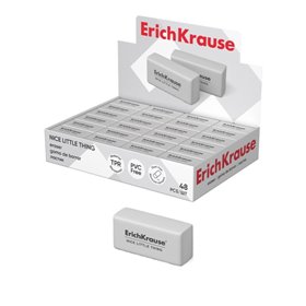 Borracha Erichkrause Nice Little Thing de dureza média - Feita de borracha termoplástica hipoalergênica - Livre de PVC - Branca