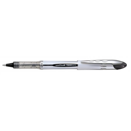 Caneta Rollerball Uni-ball Vision Elite UB-200 com Tinta Líquida - Ponta Esferográfica de 0,8 mm - Sistema à Prova de Vazamentos