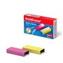 Caixa com 1000 grampos coloridos Erichkrause 24/6 - Fio de aço de alta qualidade - Resistência aprimorada - Cores sortidas