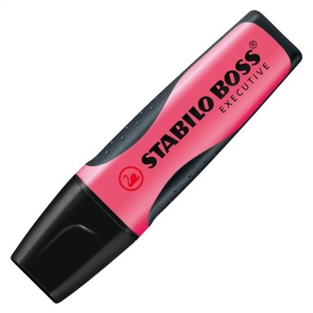 Marcador fluorescente Stabilo Boss Executive - Zona de aderência - Espessura da linha entre 2 e 5 mm - Recarregável - Tinta à ba