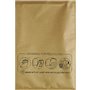 Caixa com 50 Sacos de Bolhas Acolchoados - Tamanho 350x470mm - Bolhas internas para amortecimento - Ideal para produtos frágeis 