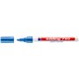 Marcador permanente Edding 750 - Ponta redonda - Espessura da linha entre 2 e 4 mm - Tinta opaca - Secagem rápida - Azul