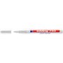 Marcador permanente Edding 750 - Ponta redonda - Espessura da linha entre 2 e 4 mm - Tinta opaca - Secagem rápida - Branco