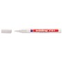 Marcador permanente Edding 751 - Ponta redonda - Espessura da linha entre 1 e 2 mm - Tinta opaca - Secagem rápida - Branco