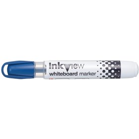 Marcador para quadro branco Uni-ball PWB-202 Inkview - Ponta cônica de 1,8 a 2,2 mm - Indicador de nível de tinta transparente -