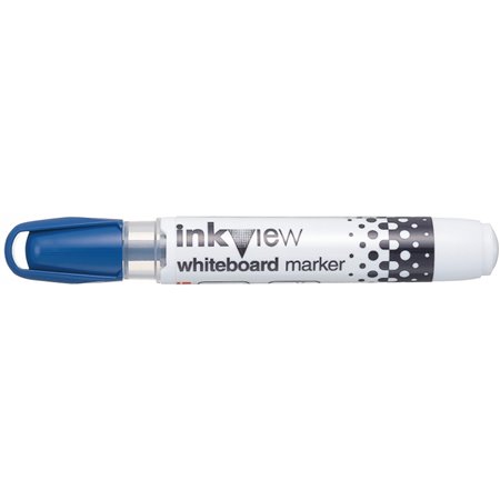 Marcador para quadro branco Uni-ball PWB-202 Inkview - Ponta cônica de 1,8 a 2,2 mm - Indicador de nível de tinta transparente -
