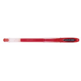 Caneta Rollerball Uni-ball Signo UM-120 com Tinta Gel - Ponta Esferográfica de 0,7 mm - Tinta Resistente à Água e à Luz - Vermel