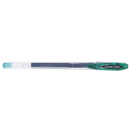 Caneta de tinta gel Uni-ball Signo UM-120 - Ponta esferográfica de 0,7 mm - Tinta resistente à água e à luz - Verde
