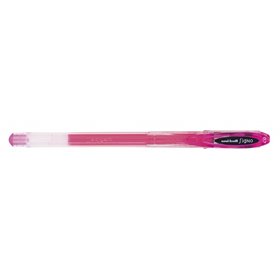 Caneta de tinta gel Uni-ball Signo UM-120 - Ponta esferográfica de 0,7 mm - Tinta resistente à água e à luz - Rosa