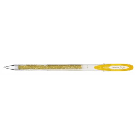 Caneta de tinta gel Uni-ball Signo Sparkling UM-120SP - Ponta esferográfica de 1 mm - Tinta pigmentada resistente à água e à luz