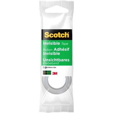 Fita adesiva invisível Scotch Magic, pacote com 2 unidades - 19 mm x 6 m - Transparente