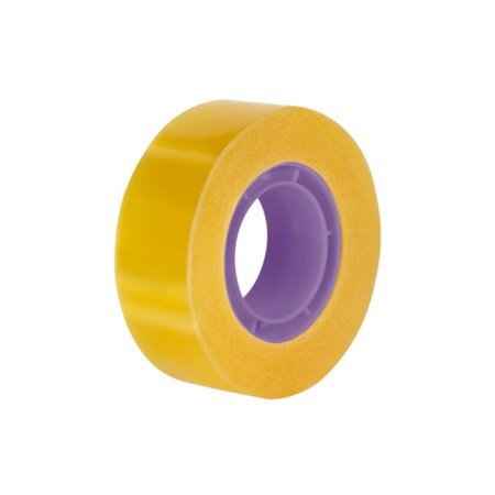 Fita adesiva transparente Milan - Medidas: 19 mm x 33 m - Amarela transparente