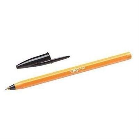 Caneta Esferográfica Bic Laranja Original Fina - Ponta Redonda de 0,8 mm - Largura da Linha de 0,30 mm - Tinta à Base de Óleo - 