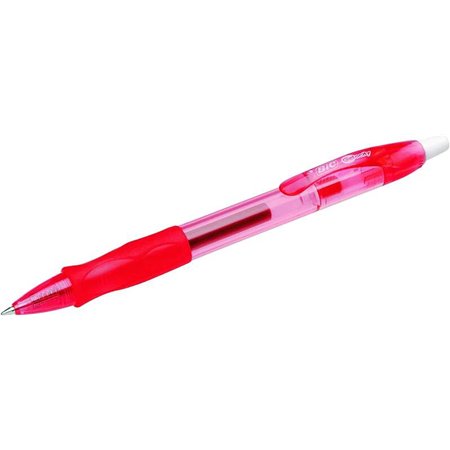 Caneta de tinta gel retrátil Bic Gel-ocity Original - Ponta média de 0,7 mm - Recarregável - Empunhadura emborrachada - Clipe de