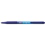 Caneta Esferográfica Retrátil Bic Soft Feel - Ponta Média de 1mm - Corpo Translúcido com Área de Apoio para os Pés - Azul