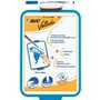 Quadro branco escolar Bic Velleda com duas superfícies: papel branco e quadriculado + 1 marcador azul Velleda + 1 apagador - Dim