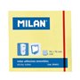 Bloco de notas adesivas Milan com 100 unidades - Removíveis - 76 mm x 76 mm - Amarelo claro