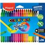 Maped Color'Peps Infinity - Pacote com 36 Lápis de Cor de Longa Duração - Feitos Inteiramente de Grafite - Cores Sortidas
