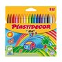 Caixa com 18 giz de cera Bic Kids Plastidecor - Extra resistentes - Fáceis de apontar - Não mancham