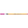 Caneta de fibra Stabilo Point 88 de ponta fina - Espessura da linha: 0,4 mm - Tinta à base de água - Rosa neon