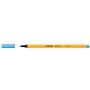 Caneta de fibra Stabilo Point 88 de ponta fina - Espessura da linha: 0,4 mm - Tinta à base de água - Azul claro