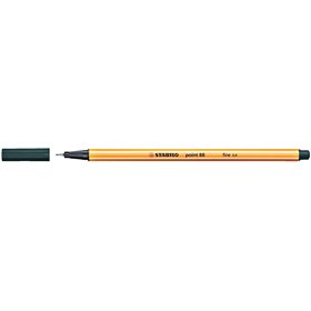 Caneta de fibra Stabilo Point 88 de ponta fina - Espessura da linha: 0,4 mm - Tinta à base de água - Verde Oliva