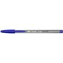 Caneta Esferográfica Bic Cristal Large - Ponta de 1,6 mm de espessura - Traço de 0,60 mm - Tinta à base de óleo - Translúcida - 