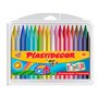 Caixa de giz de cera Bic Kids Plastidecor com 36 unidades - Extra resistente - Fácil de apontar - Não mancha