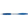 Caneta Esferográfica Retrátil Bic Atlantis Classic - Ponta de 1mm - Corpo Transparente com Área de Apoio - Azul